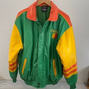 Vintage 90’s Steve & Barry’s Africa Letterman Coat-Men Large